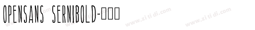 opensans sernibold字体转换